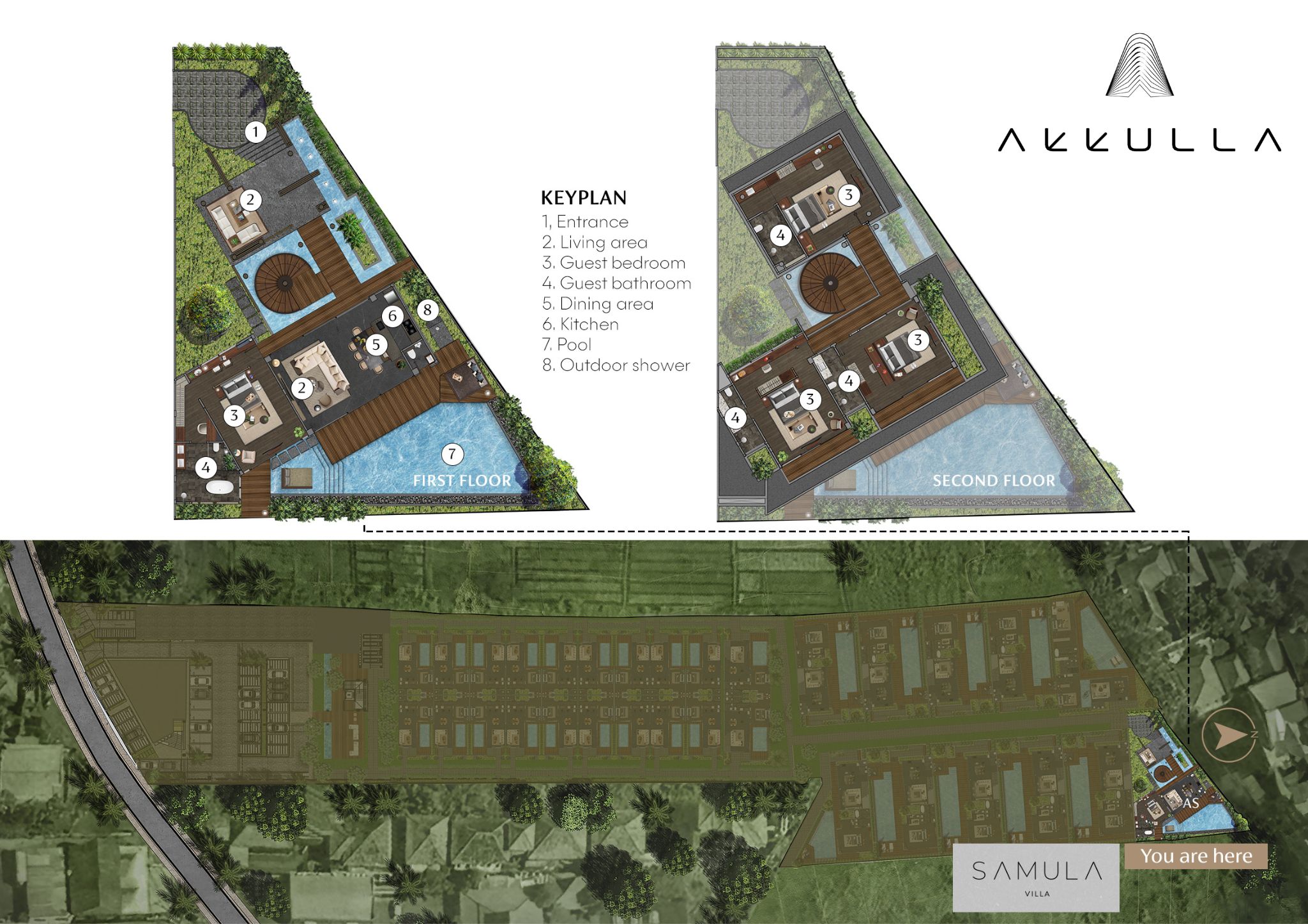 Akkulla - four bedroom villa Floorplan